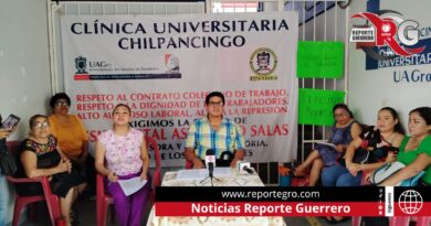 Cumple una semana paro de trabajadores de la Clínica Universitaria de Chilpancingo