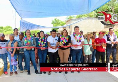 Sara Salinas Bravo entrega Obra Pública en la localidad de Papalotepec
