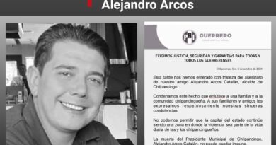 Exige dirigencia nacional del PRI a FGR atraiga investigaciones de asesinato de Alejandro Arcos