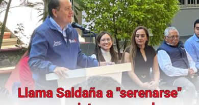 Llama Saldaña a «serenarse» a morenistas que andan «alborotados» para el 2027