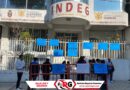 Jóvenes deportistas de Karate Do protestan en las oficinas del INDEG en Chilpancingo 