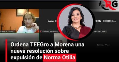 Ordena TEEGro a Morena una nueva resolución sobre expulsión de Norma Otilia 