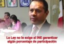 La Ley no le exige al INE garantizar algún porcentaje de participación ciudadana en elección judicial