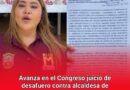 Avanza en el Congreso juicio de desafuero contra alcaldesa de Hueycantenango, Micaela Manzano