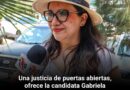 Una justicia de puertas abiertas, ofrece la candidata Gabriela Figueroa Salmorán