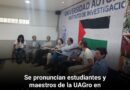 Se pronuncian estudiantes y maestros de la UAGro en solidaridad con el pueblo palestino